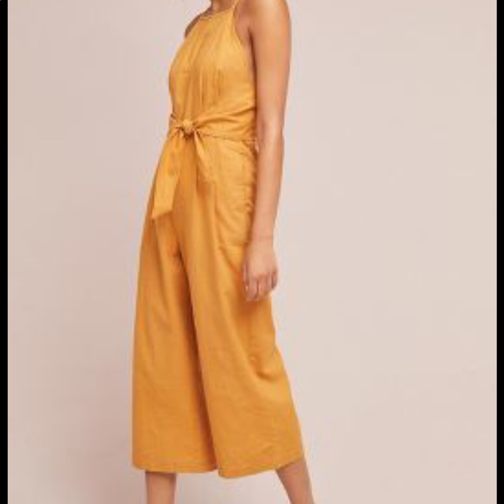 Tied Linen Jumpsuit from Anthropologie